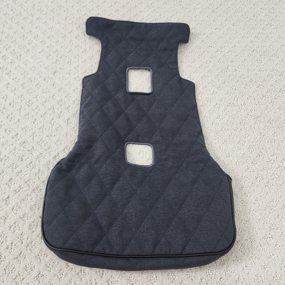 Nuna EXEC carseat replacement footrest slipcover Grey Quilted Fabric